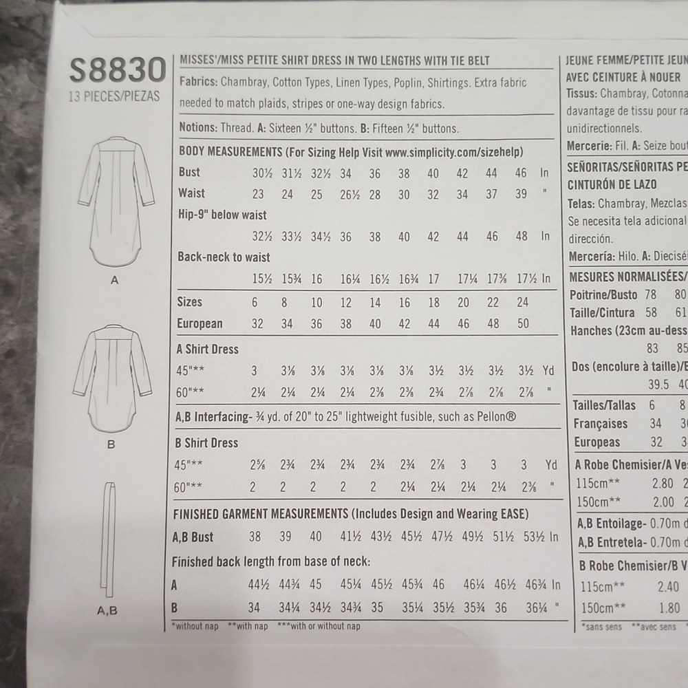 4 Simplicity Sewing Patterns - Picture 7 of 9